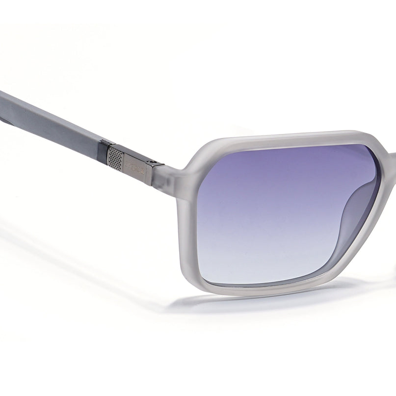 Eyejack Grey Square Polarized Sunglasses for Men & Women (6231PCL1129)