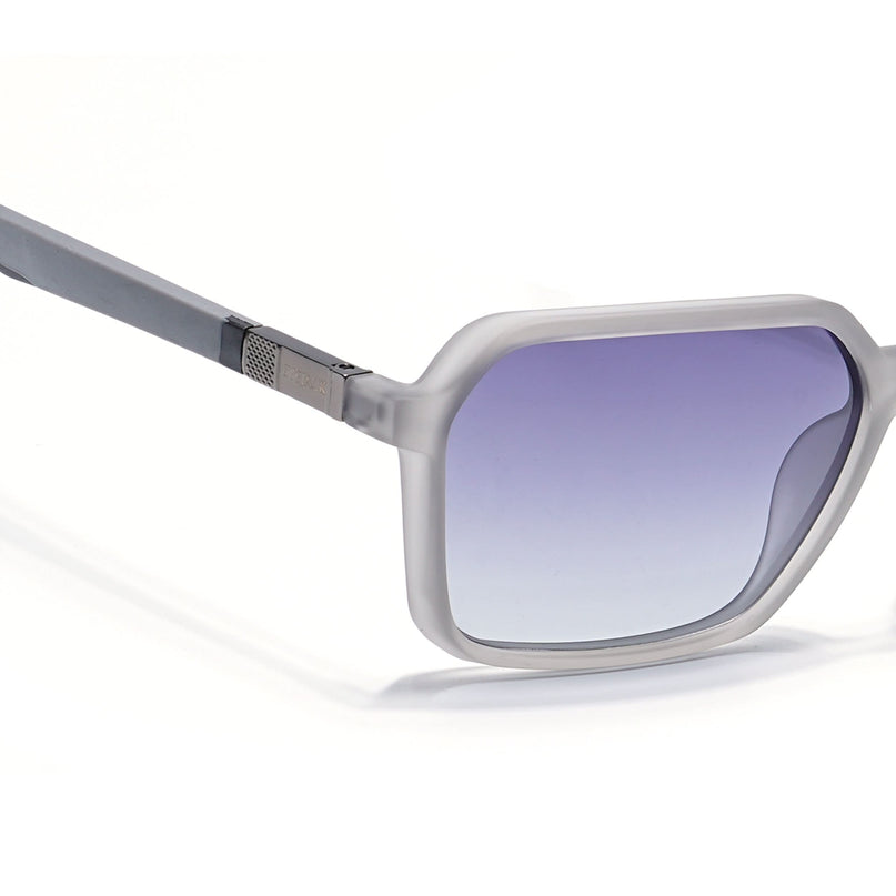 Eyejack Grey Square Polarized Sunglasses for Men & Women (6231PCL1129)