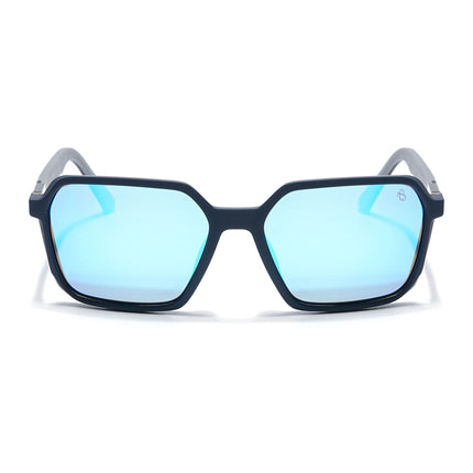 Eyejack Blue Square Polarized Sunglasses for Men & Women (6231PCL1130)