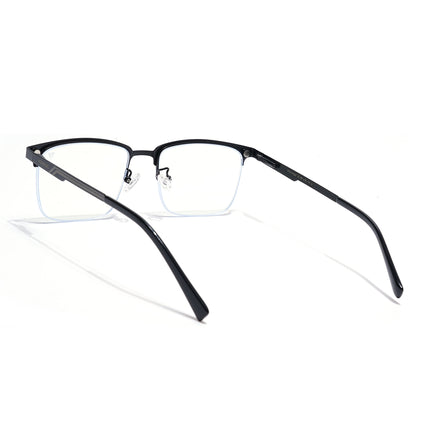 Voyage Black Half Rim Eyeglasses for Men & Women (6305FMG8564)