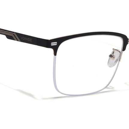 Voyage Golden & Black Half Rim Eyeglasses for Men & Women (6305FMG8567)