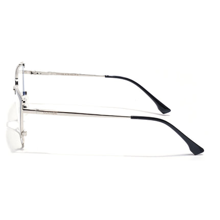 Voyage Silver & Black Cateye Eyeglasses for Women (6311FMG8606)