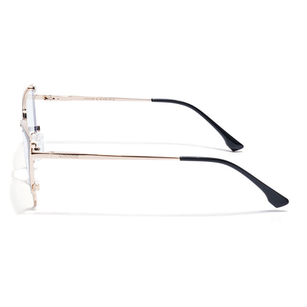 Voyage Golden & Black Cateye Eyeglasses for Women (6311FMG8608)