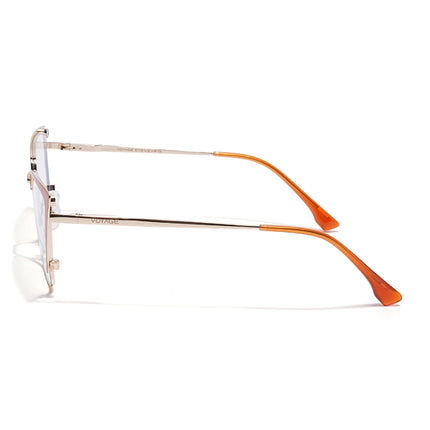 Voyage Golden & Orange Cateye Eyeglasses for Women (6311FMG8609)