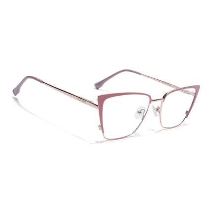Voyage Golden & Pink Cateye Eyeglasses for Women (6311FMG8610)