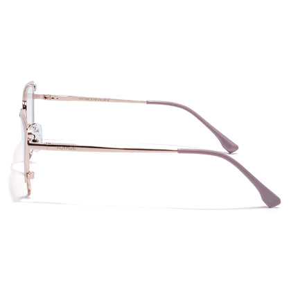 Voyage Golden & Pink Cateye Eyeglasses for Women (6311FMG8610)