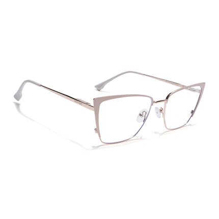 Voyage Golden & Cream Cateye Eyeglasses for Women (6311FMG8611)