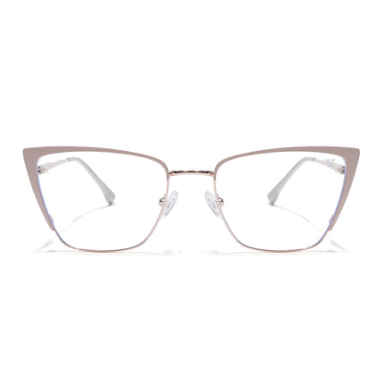 Voyage Golden & Cream Cateye Eyeglasses for Women (6311FMG8611)