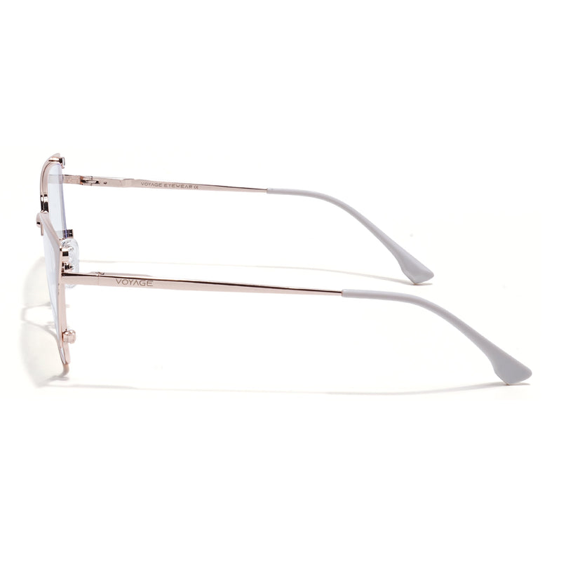Voyage Golden & Cream Cateye Eyeglasses for Women (6311FMG8611)
