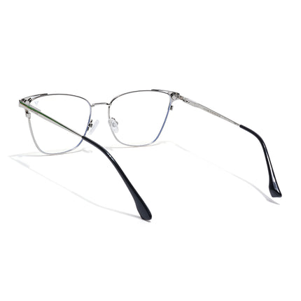 Voyage Silver & Black Cateye Eyeglasses for Women (6312FMG8574)