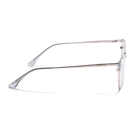 Voyage Silver & Grey Cateye Eyeglasses for Women (6312FMG8575)