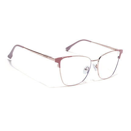 Voyage Golden & Pink Cateye Eyeglasses for Women (6312FMG8578)