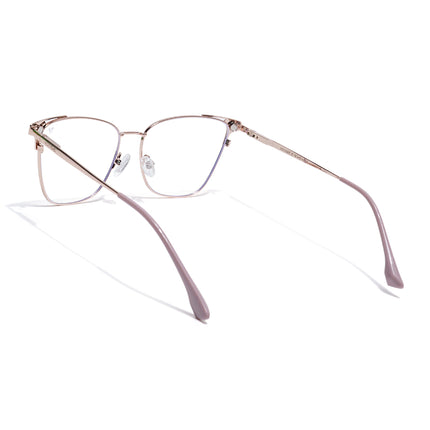 Voyage Golden & Pink Cateye Eyeglasses for Women (6312FMG8578)
