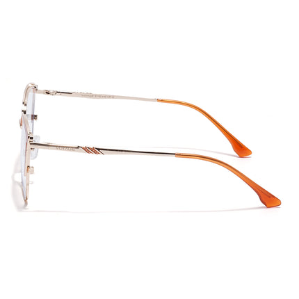 Voyage Golden & Orange Cateye Eyeglasses for Women (6316FMG8615)