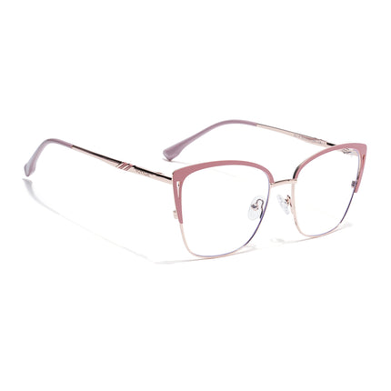 Voyage Golden & Pink Cateye Eyeglasses for Women (6316FMG8616)