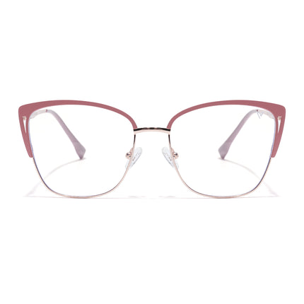 Voyage Golden & Pink Cateye Eyeglasses for Women (6316FMG8616)