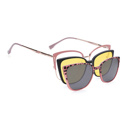 Voyage Golden & Pink Cateye Eyeglasses for Women (6316FMG8616)