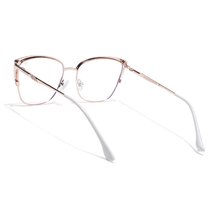Voyage Golden & Cream Cateye Eyeglasses for Women (6316FMG8617)