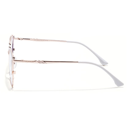 Voyage Golden & Cream Cateye Eyeglasses for Women (6316FMG8617)