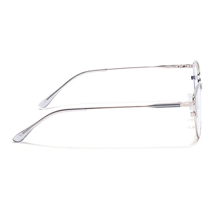 Voyage Silver & Grey Cateye Eyeglasses for Women (6317FMG8569)