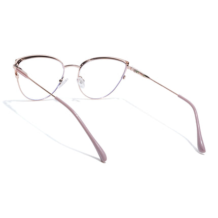 Voyage Golden & Pink Cateye Eyeglasses for Women (6317FMG8572)