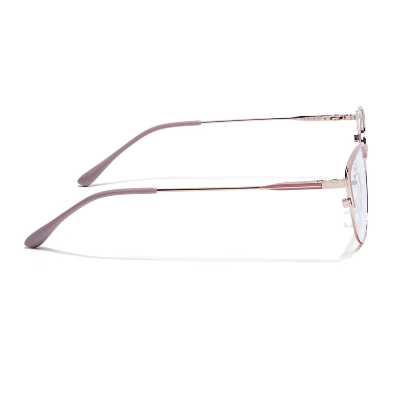 Voyage Golden & Pink Cateye Eyeglasses for Women (6317FMG8572)