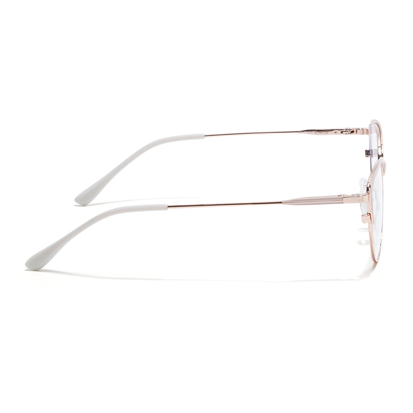 Voyage Golden & Cream Cateye Eyeglasses for Women (6317FMG8573)