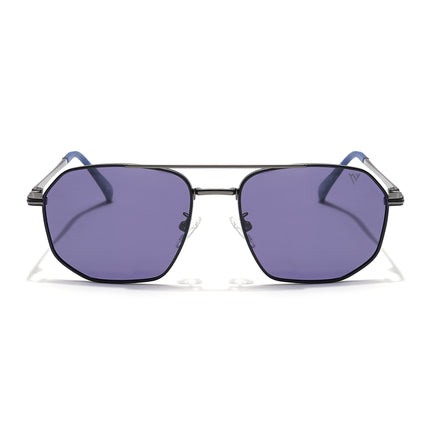 Voyage Select Wayfarer Polarized Sunglasses (Blue Lens | Grey Frame - SLPMG6291)