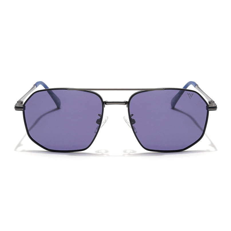Voyage Select Wayfarer Polarized Sunglasses (Blue Lens | Grey Frame - SLPMG6291)