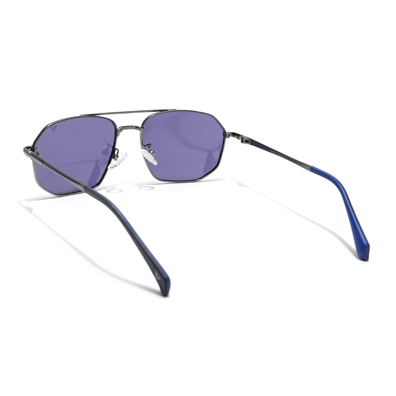 Voyage Select Wayfarer Polarized Sunglasses (Blue Lens | Grey Frame - SLPMG6291)