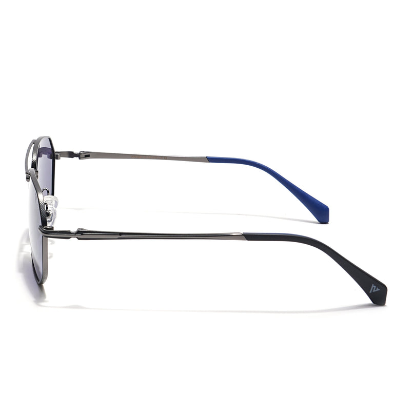Voyage Select Wayfarer Polarized Sunglasses (Blue Lens | Grey Frame - SLPMG6291)