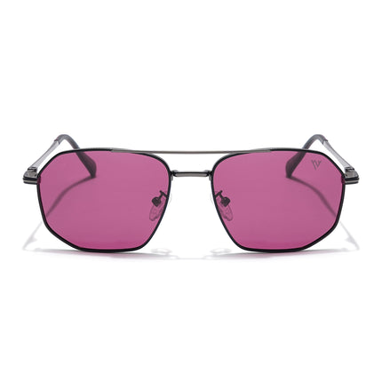 Voyage Select Wayfarer Polarized Sunglasses (Maroon Lens | Black Frame - SLPMG6292)