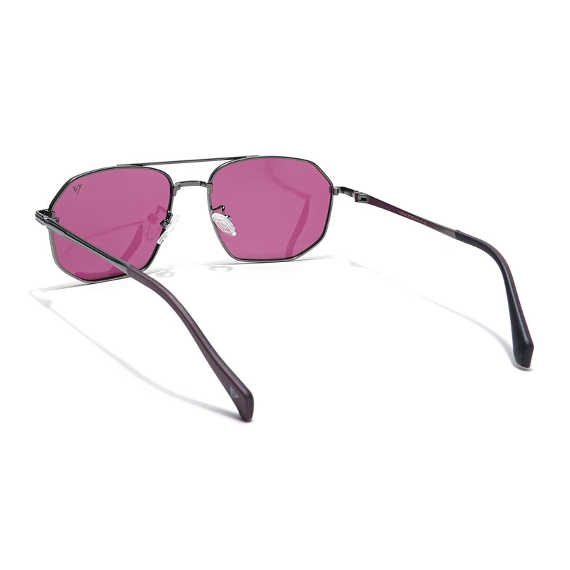 Voyage Select Wayfarer Polarized Sunglasses (Maroon Lens | Black Frame - SLPMG6292)