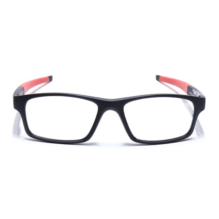 Voyage Active Black Rectangle Eyeglasses for Men & Women - MG5639-C5