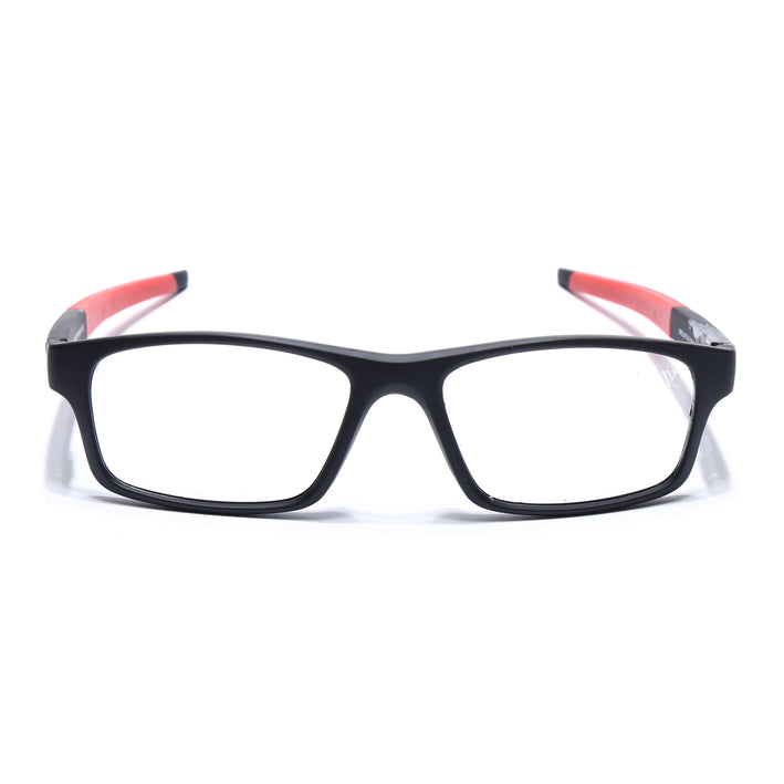 Voyage Active Black Rectangle Eyeglasses for Men & Women - MG5639-C5