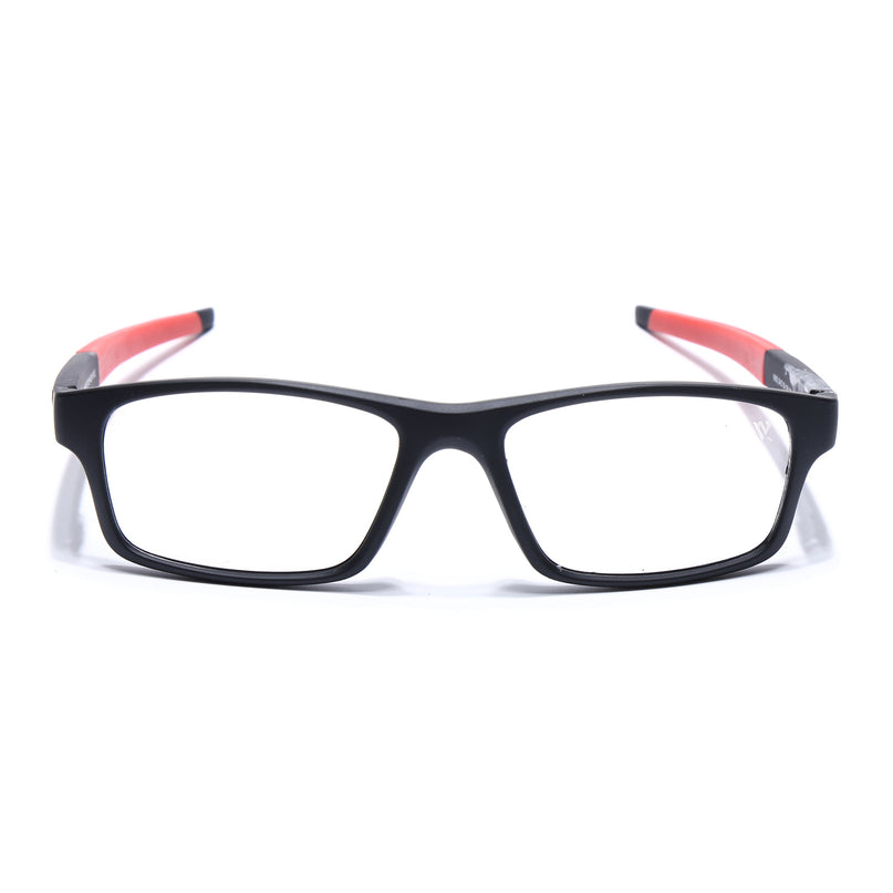 Voyage Active Black Rectangle Eyeglasses for Men & Women - MG5639-C5