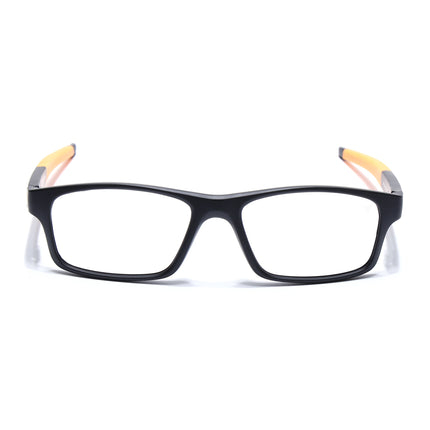 Voyage Active Black Rectangle Eyeglasses for Men & Women - MG5640-C6
