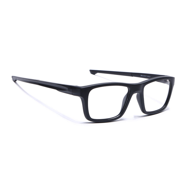 Voyage Active Black Square Eyeglasses for Men & Women - MG5641-C1