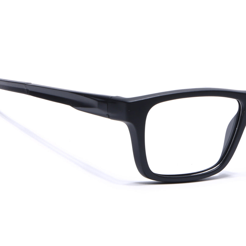 Voyage Active Black Square Eyeglasses for Men & Women - MG5641-C1