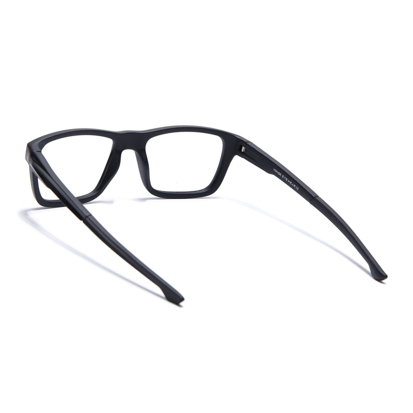Voyage Active Black Square Eyeglasses for Men & Women - MG5641-C1