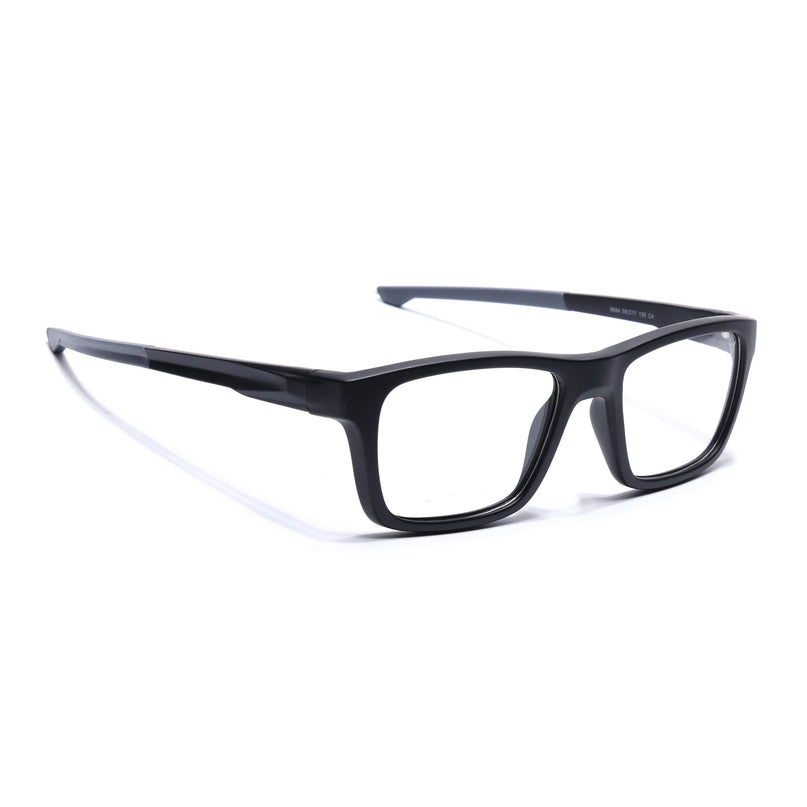 Voyage Active Black Square Eyeglasses for Men & Women - MG5642-C2