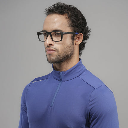 Voyage Active Black Square Eyeglasses for Men & Women - MG5643-C3