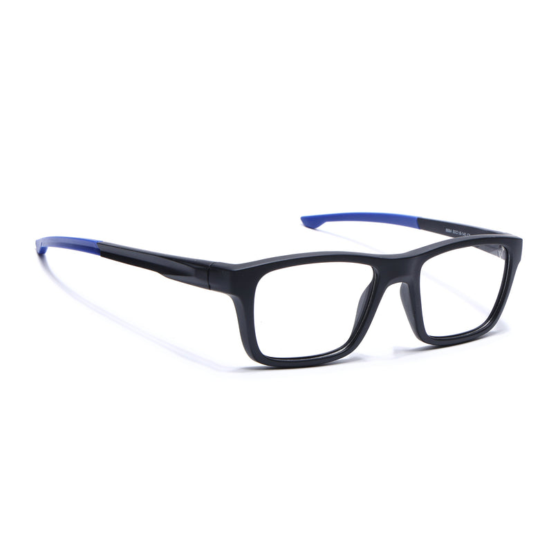 Voyage Active Black Square Eyeglasses for Men & Women - MG5643-C3