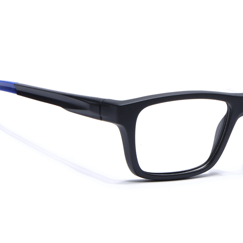 Voyage Active Black Square Eyeglasses for Men & Women - MG5643-C3