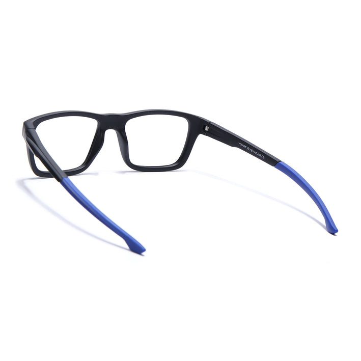 Voyage Active Black Square Eyeglasses for Men & Women - MG5643-C3