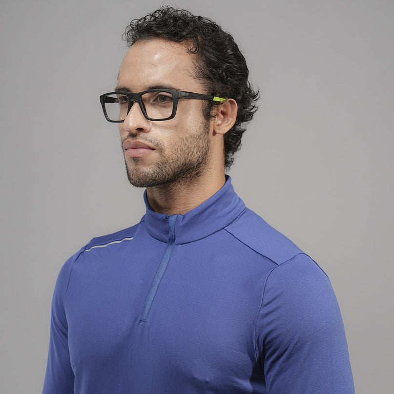 Voyage Active Black Square Eyeglasses for Men & Women - MG5644-C4