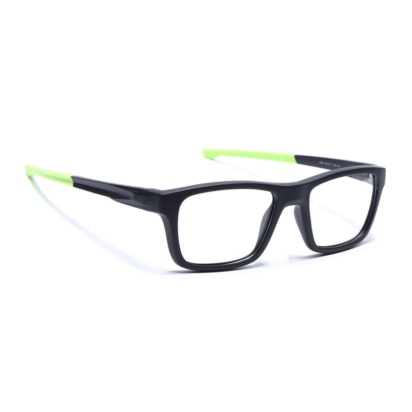 Voyage Active Black Square Eyeglasses for Men & Women - MG5644-C4