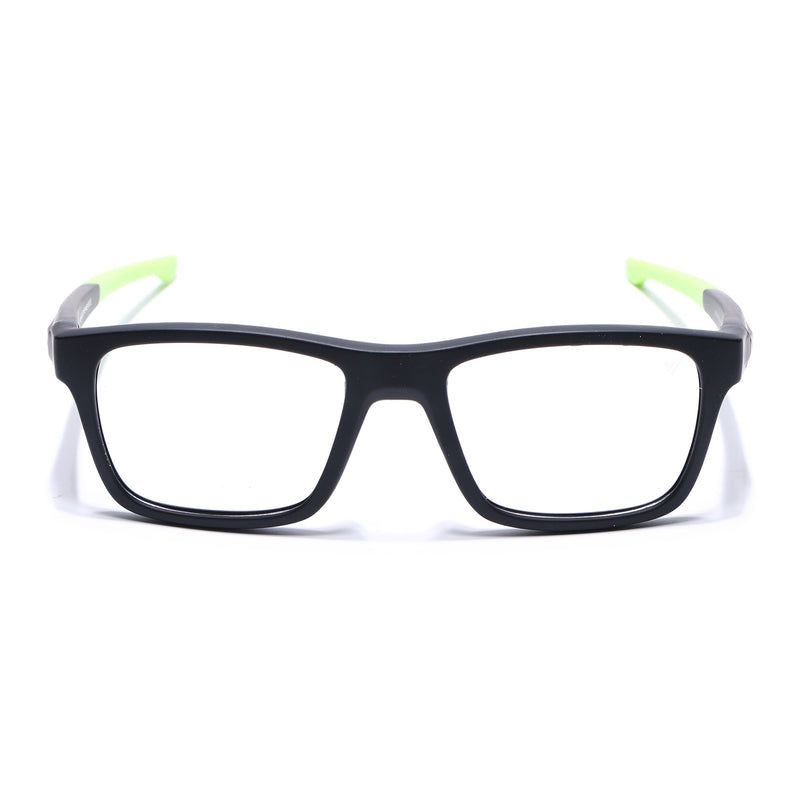 Voyage Active Black Square Eyeglasses for Men & Women - MG5644-C4