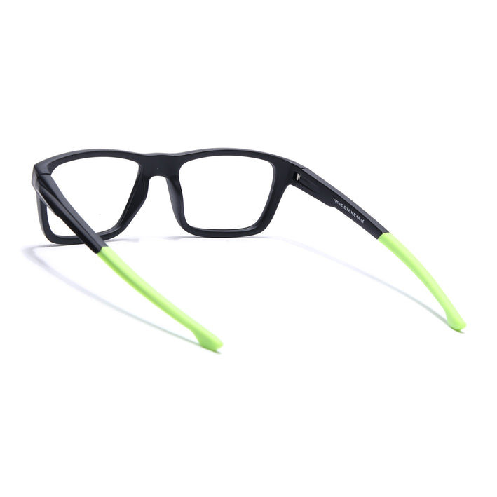 Voyage Active Black Square Eyeglasses for Men & Women - MG5644-C4