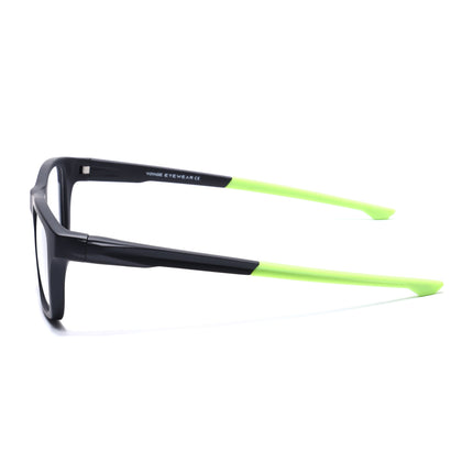 Voyage Active Black Square Eyeglasses for Men & Women - MG5644-C4